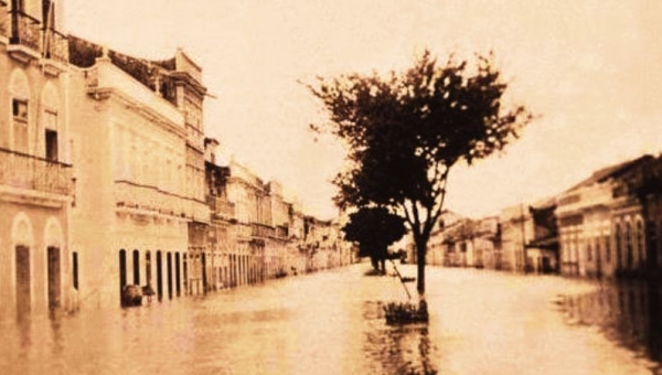 Enchente do Rio Jaguaribe. Aracati-CE. 1924.